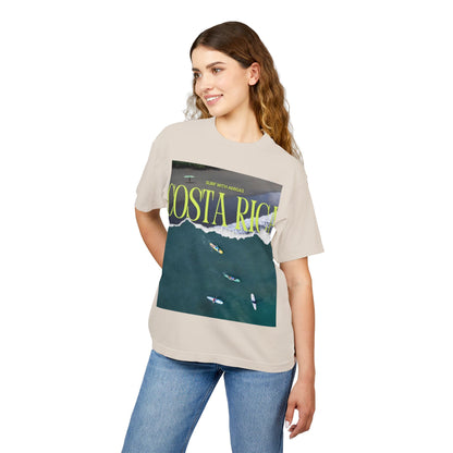 Costa Rica Surf Tee — Aerial Surfboard Photo Graphic T-Shirt