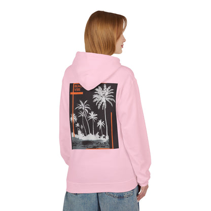 Beach Vibe Unisex Fleece Hoodie, Summer Fashion, Casual Wear, Gift for Her/Him, Cozy Lifestyle, Chill Out Apparel