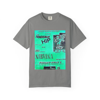 Retro Band Graphic T-Shirt - Nirvana & Tragically Hip Design
