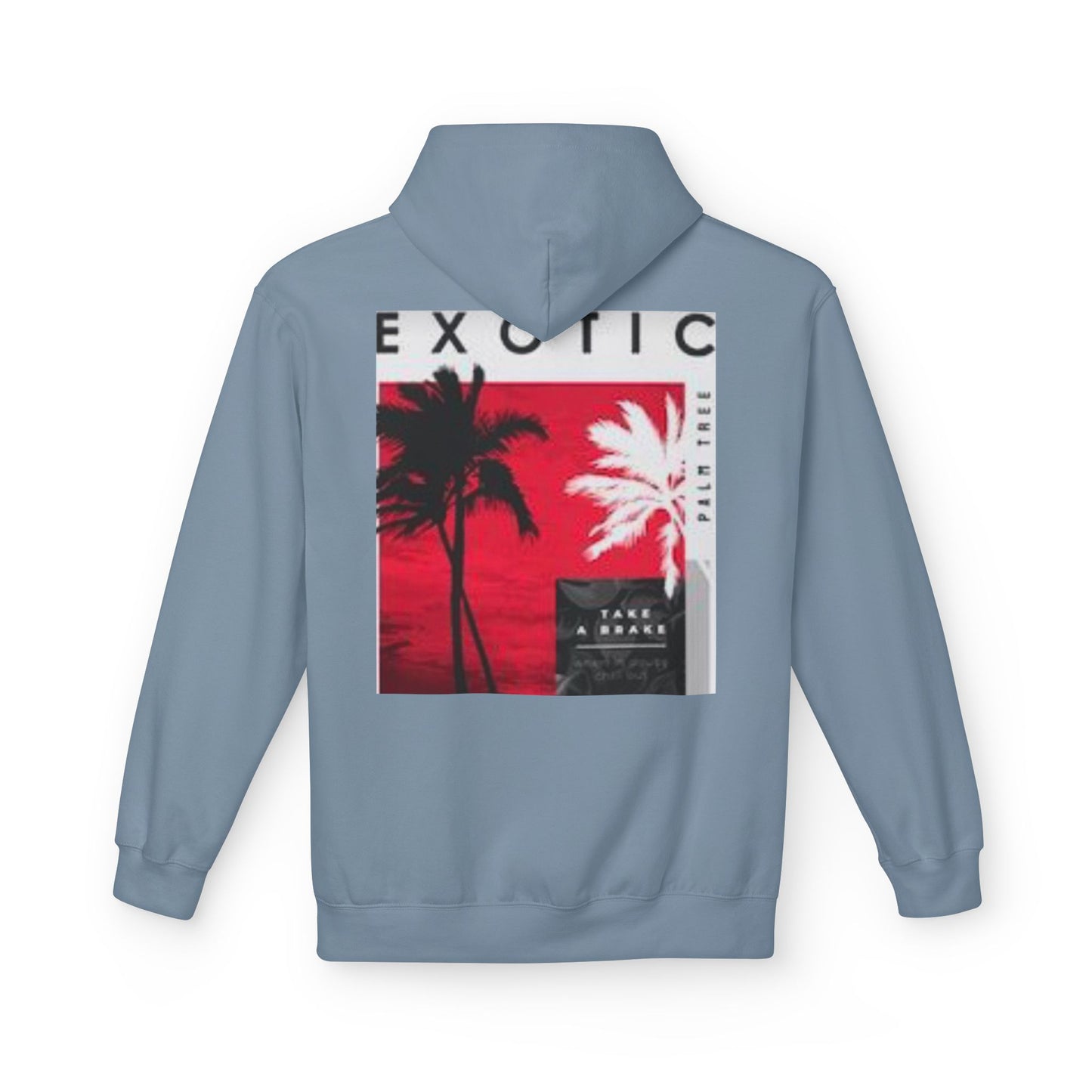 Exotic Vibe Unisex Fleece Hoodie - Cozy Beach Style, Perfect for Travel, Summer Events, Casual Outings, Gifts for Adventurers