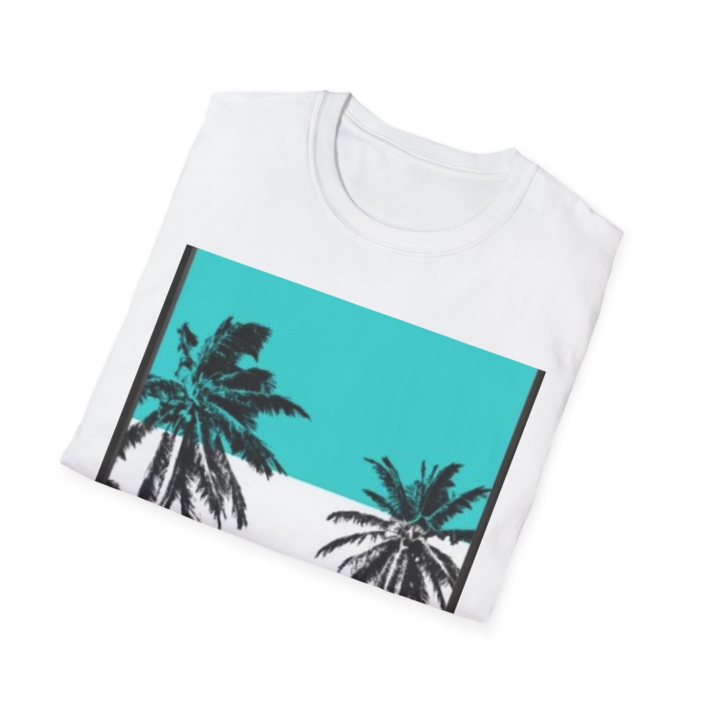 Tropical Palm Tree T-Shirt, Beach Vibes Tee, Summer Casual Wear, Vacation Top, Unisex Softstyle Shirt, Gift for Nature Lovers