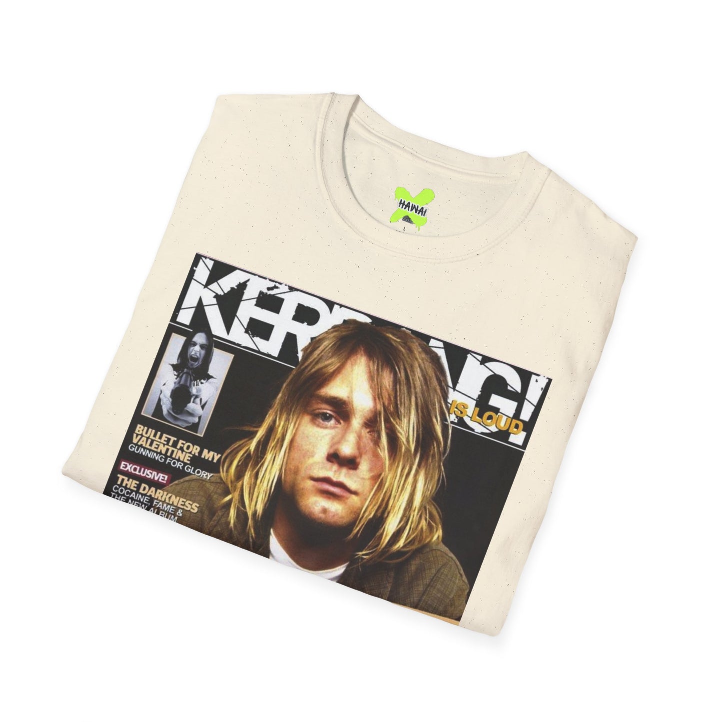 Retro Nirvana Unisex Softstyle T-Shirt - Vintage Magazine Design
