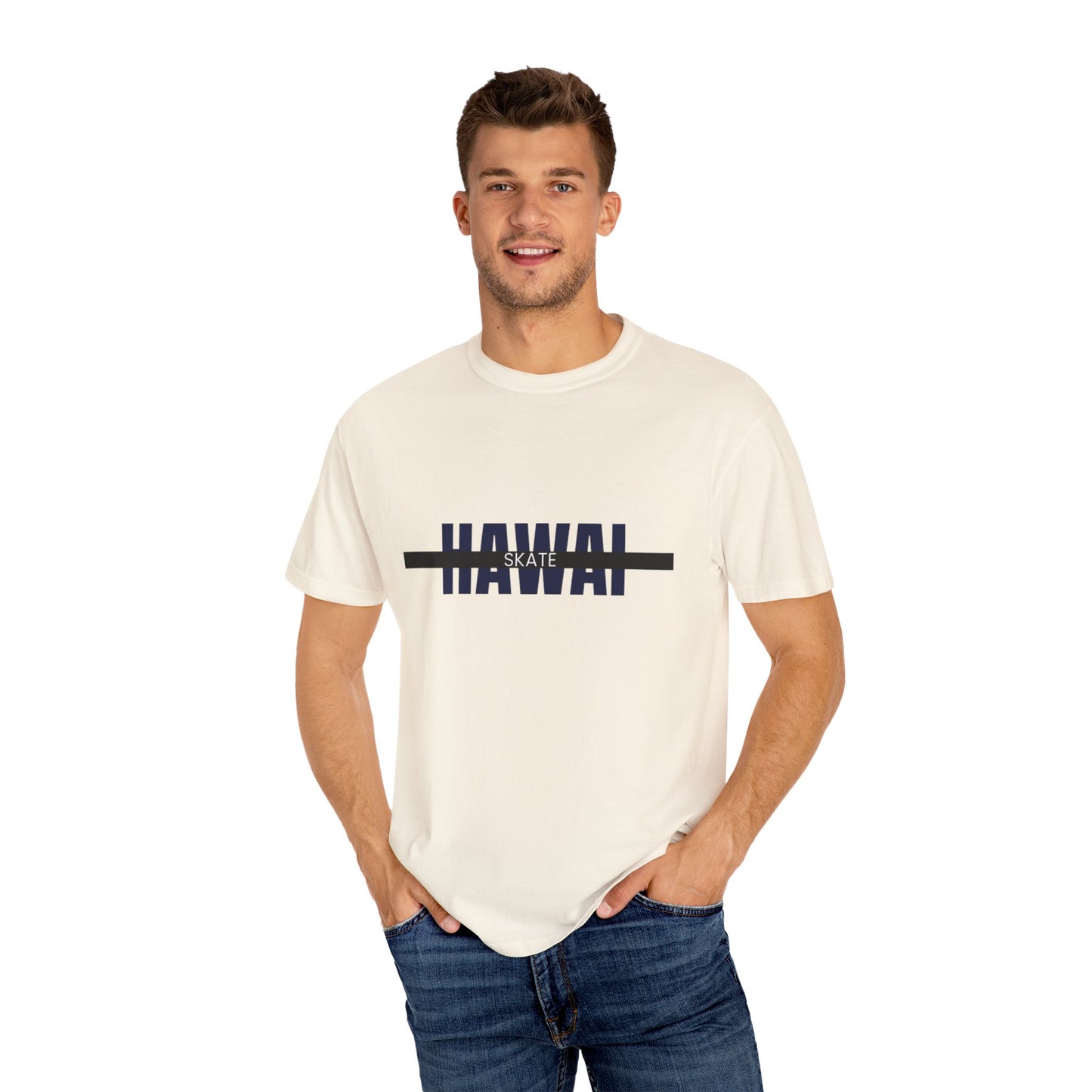 Hawaiian Skate T-Shirt | Unisex Casual Tee, Beachwear, Summer Fashion, Gift for Skaters, Vacation Essential, Graphic Tee