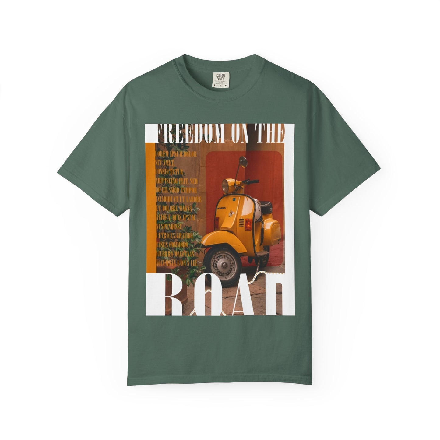 Vintage Vespa 'Freedom on the Road' T-Shirt