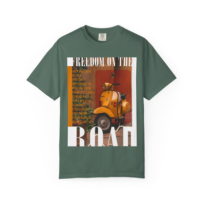 Vintage Vespa 'Freedom on the Road' T-Shirt