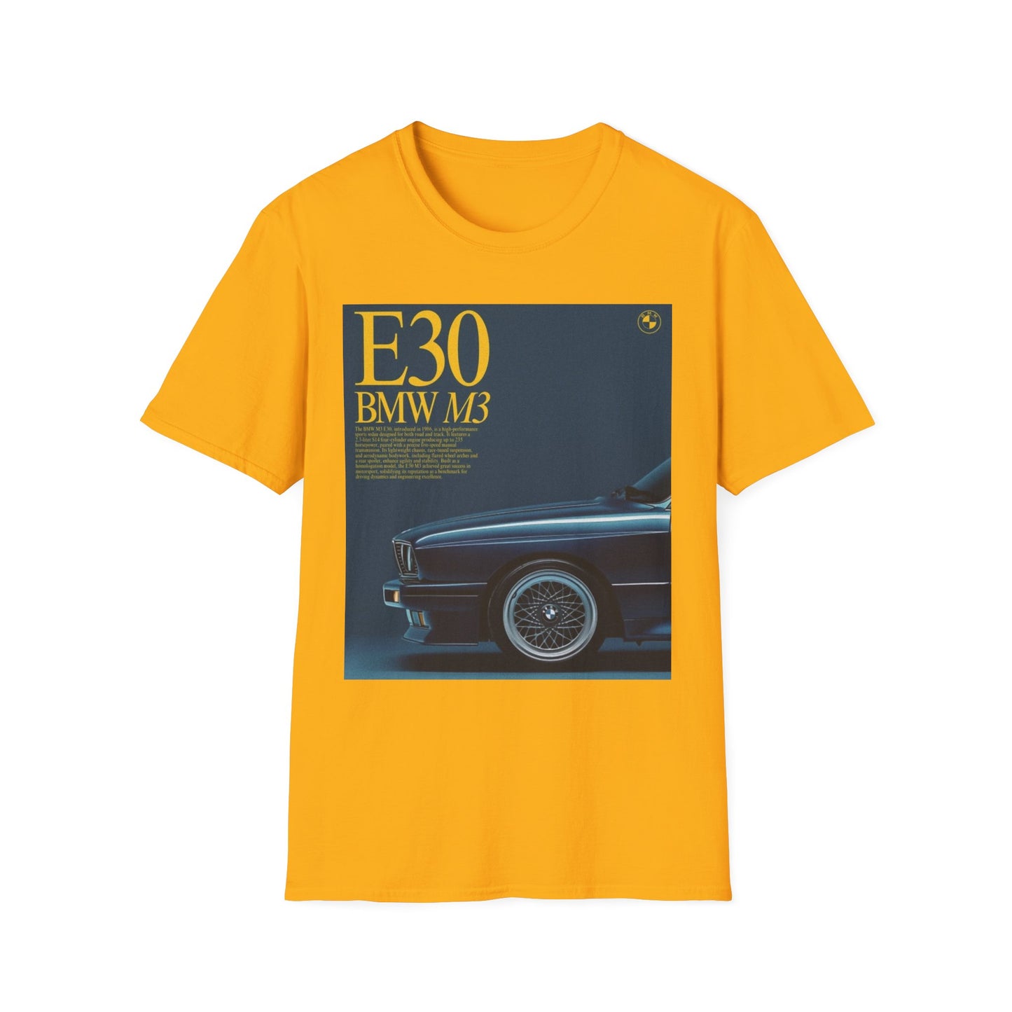 BMW E30 M3 Graphic Tee, Unisex Car Lover Shirt, Automotive Gift, Vintage T-Shirt, Car Enthusiast Apparel, Perfect for Birthdays