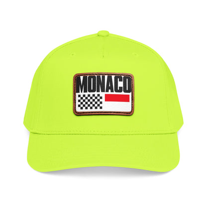 Monaco Leather Patch Baseball Cap – Vintage Racing Flag Hat
