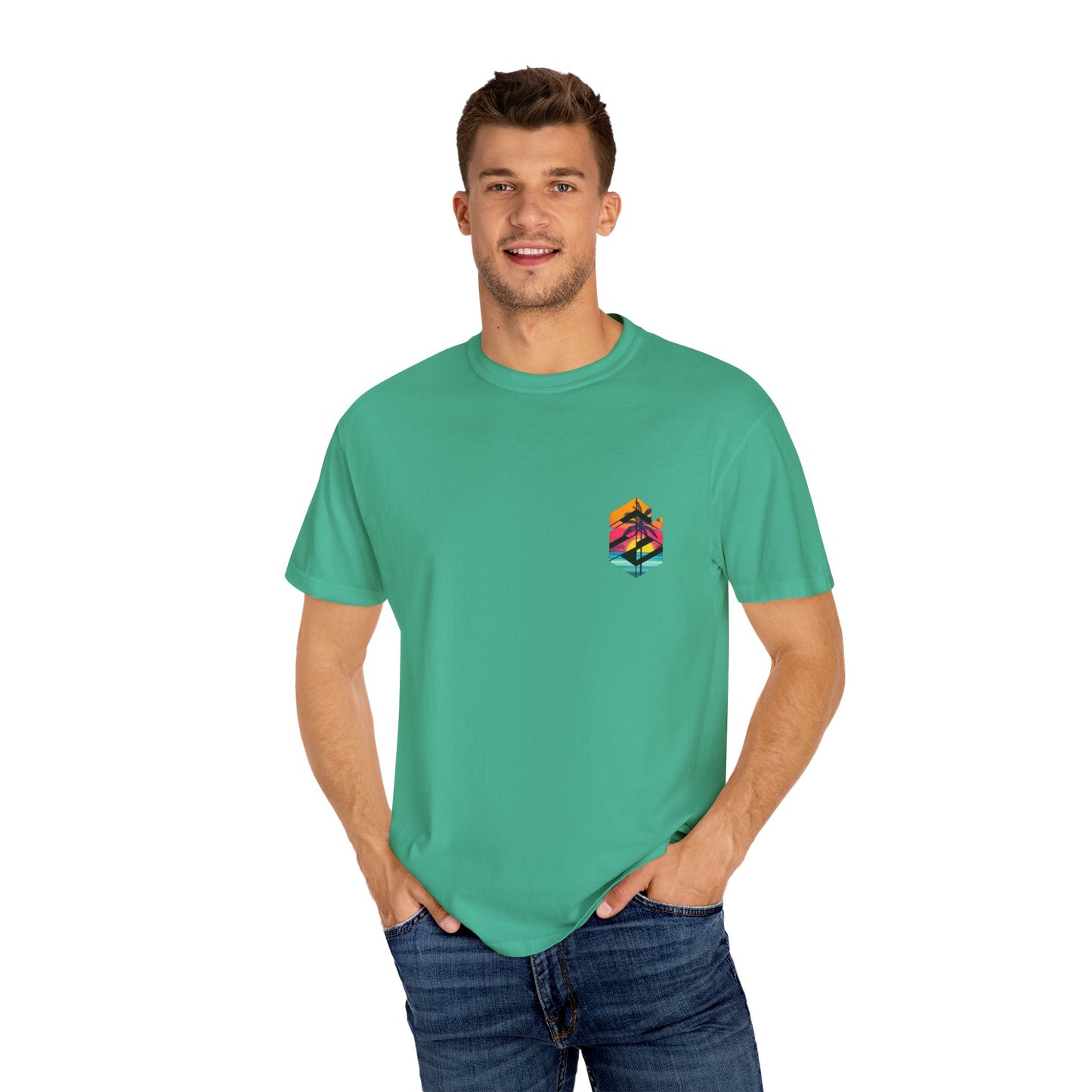 Tropical Sunset Unisex T-Shirt | Beach Vibes & Relaxation