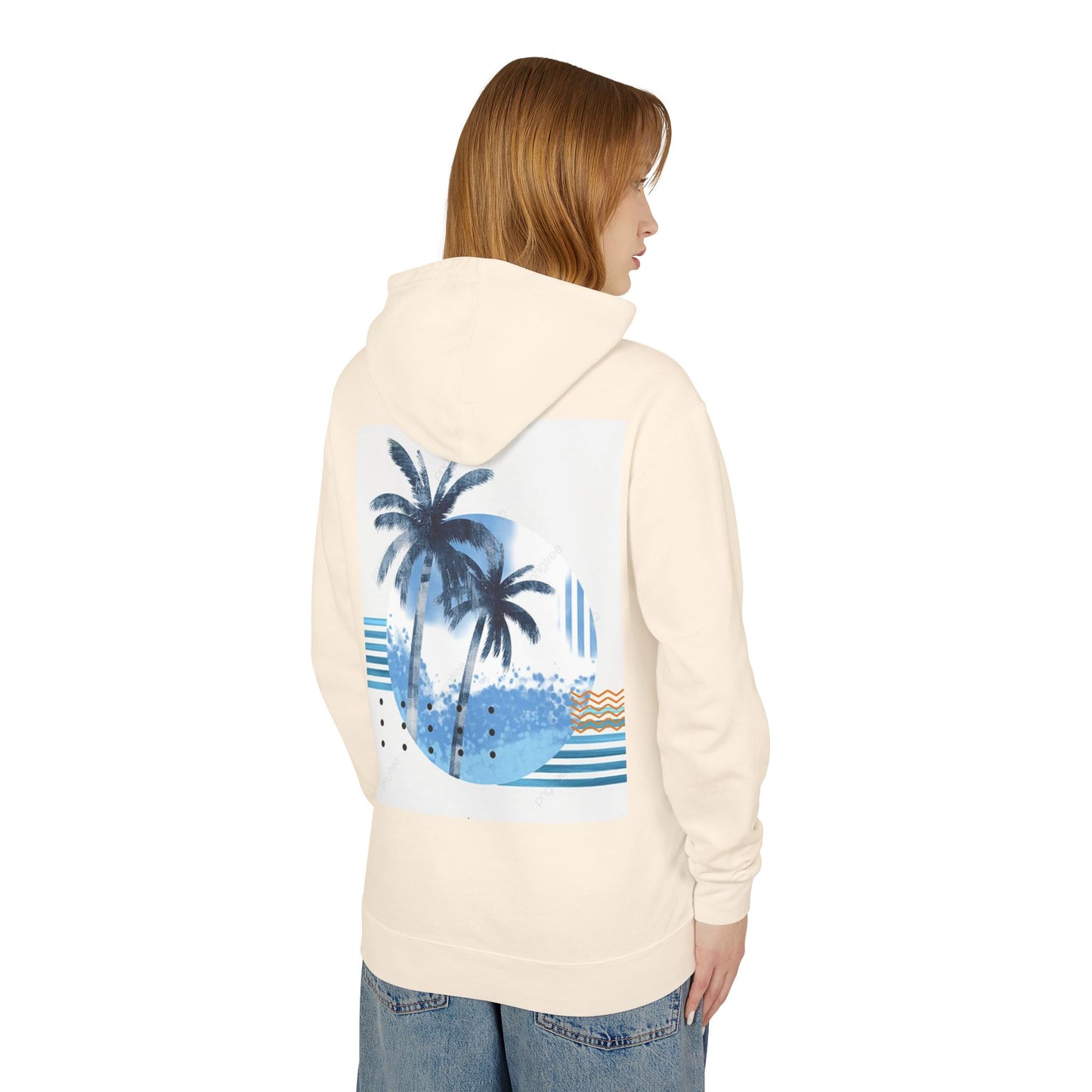Tropical Vibes Lightweight Hooded Sweatshirt