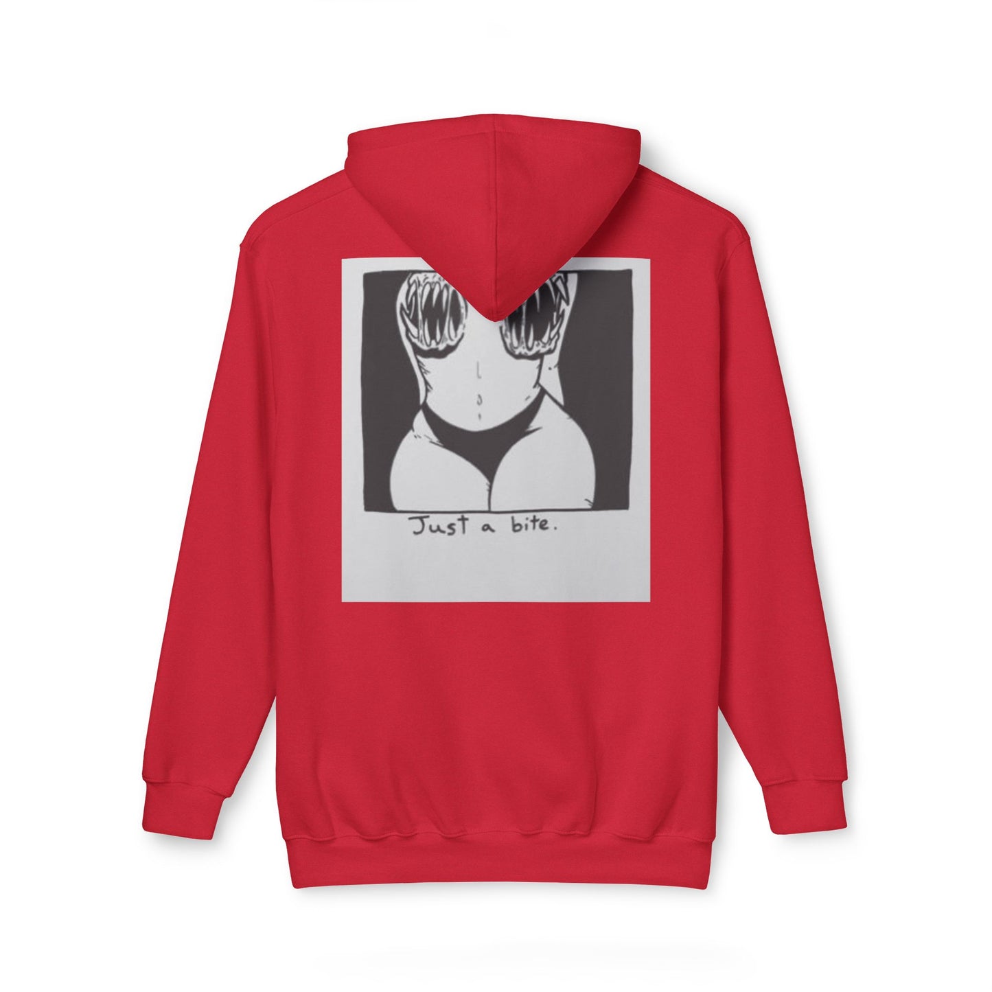 Unisex Hooded Sweatshirt with 'Just a Bite' Design - Casual Comfort for Every Occasion