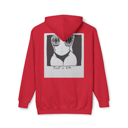 Unisex Hooded Sweatshirt with 'Just a Bite' Design - Casual Comfort for Every Occasion