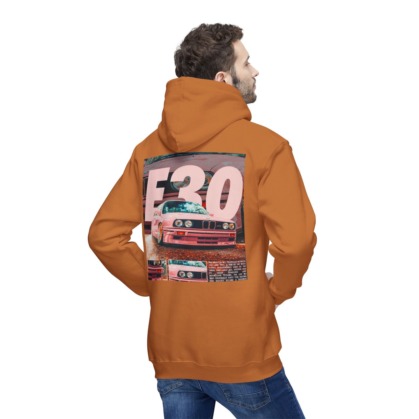 E30 Vintage Car Unisex Hooded Sweatshirt - Casual Comfort for Car Enthusiasts