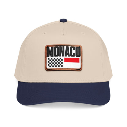 Monaco Leather Patch Baseball Cap – Vintage Racing Flag Hat