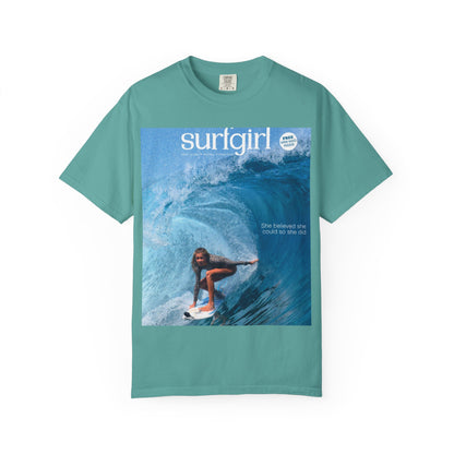 Surfgirl Wave Photo T-Shirt — Vintage Surf Magazine Graphic Tee