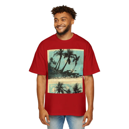 T-Shirt — Vintage Palm Beach Graphic Tee (Retro Tropical Sunset)
