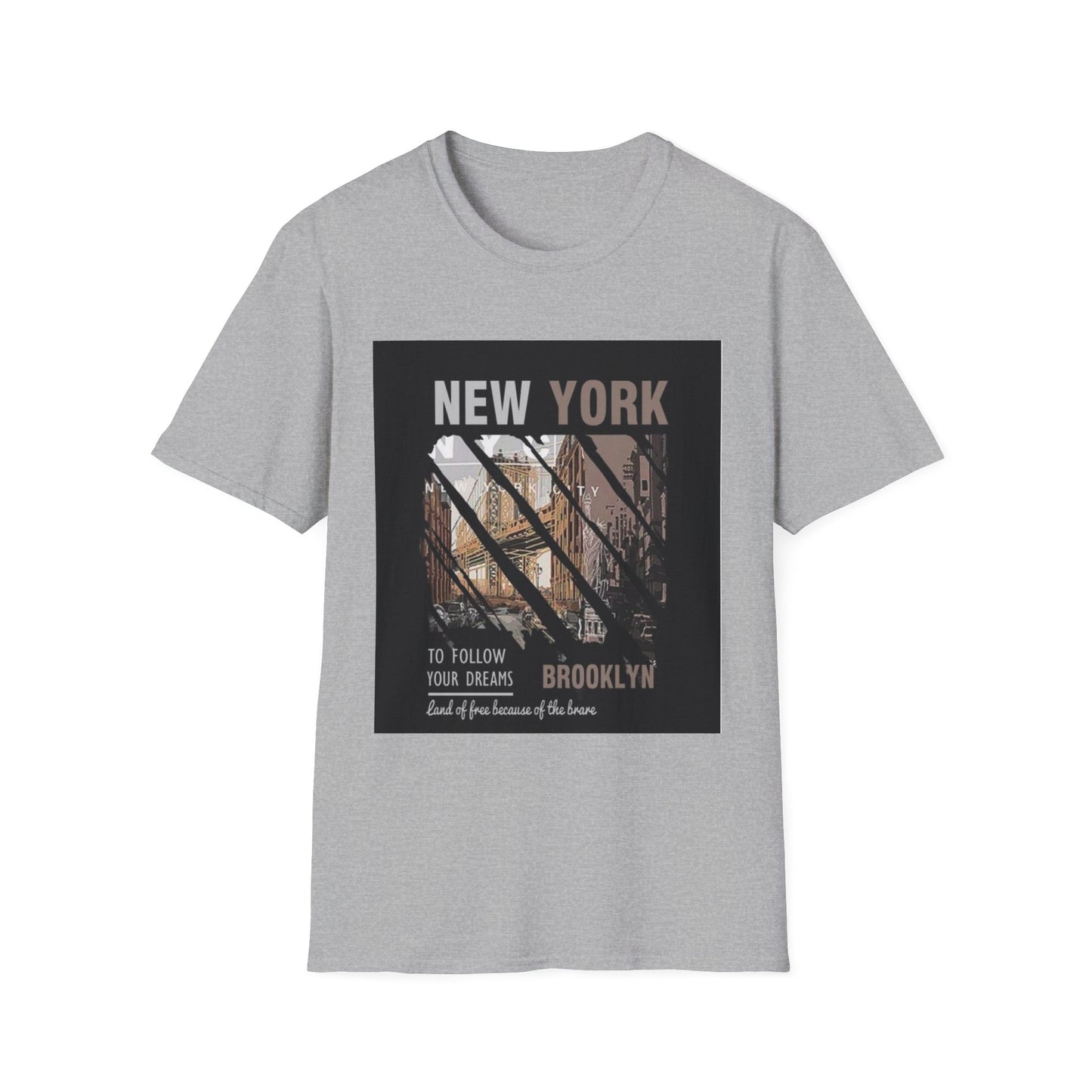 New York Brooklyn Vintage Photo T-Shirt — 'To Follow Your Dreams' Graphic Tee