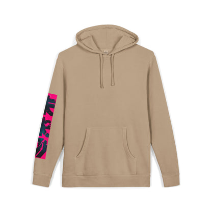 Pigment-Dyed Hoodie — Retro Racing Car Graphic ("911 GT3R")