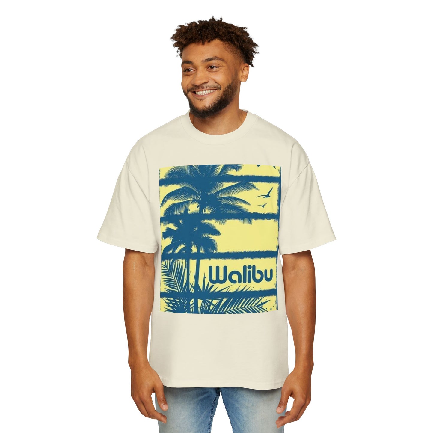 Malibu Palm Tee — Vintage Surf Graphic T-Shirt