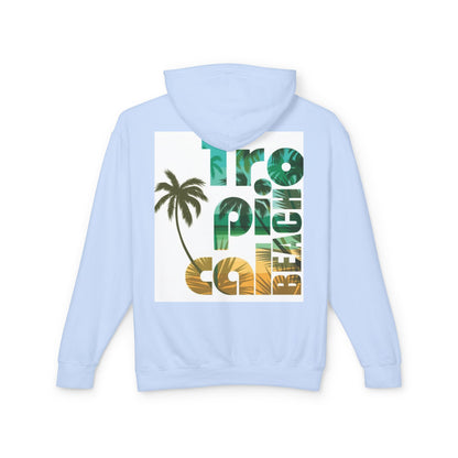 Tropical Beach Vibes Lightweight Unisex Hoodie