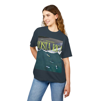 Costa Rica Surf Tee — Aerial Surfboard Photo Graphic T-Shirt