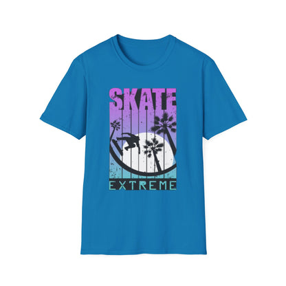 Skate Extreme Unisex Softstyle T-Shirt - Vibrant Graphic Tee for Skate Enthusiasts