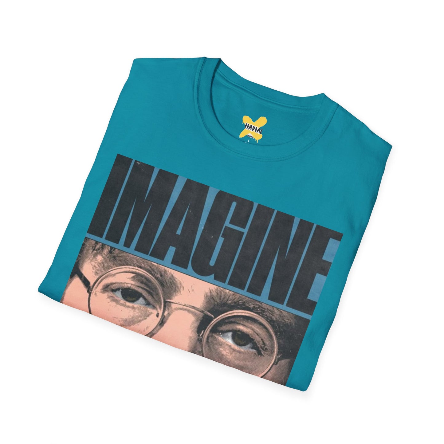 Imagine All the People Unisex Softstyle T-Shirt - Inspirational Graphic Tee for Comfort & Style