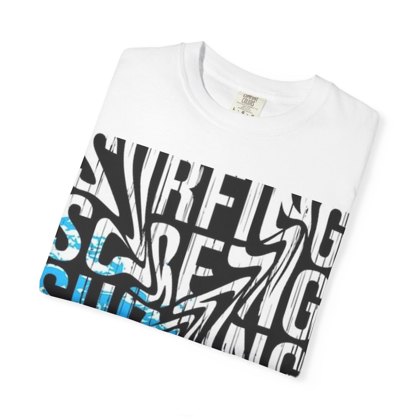 Wave Surfing Unisex Garment-Dyed T-Shirt | Casual Beachwear, Summer Style, Surfing Gift, Graphic Tee, Coastal Vibes