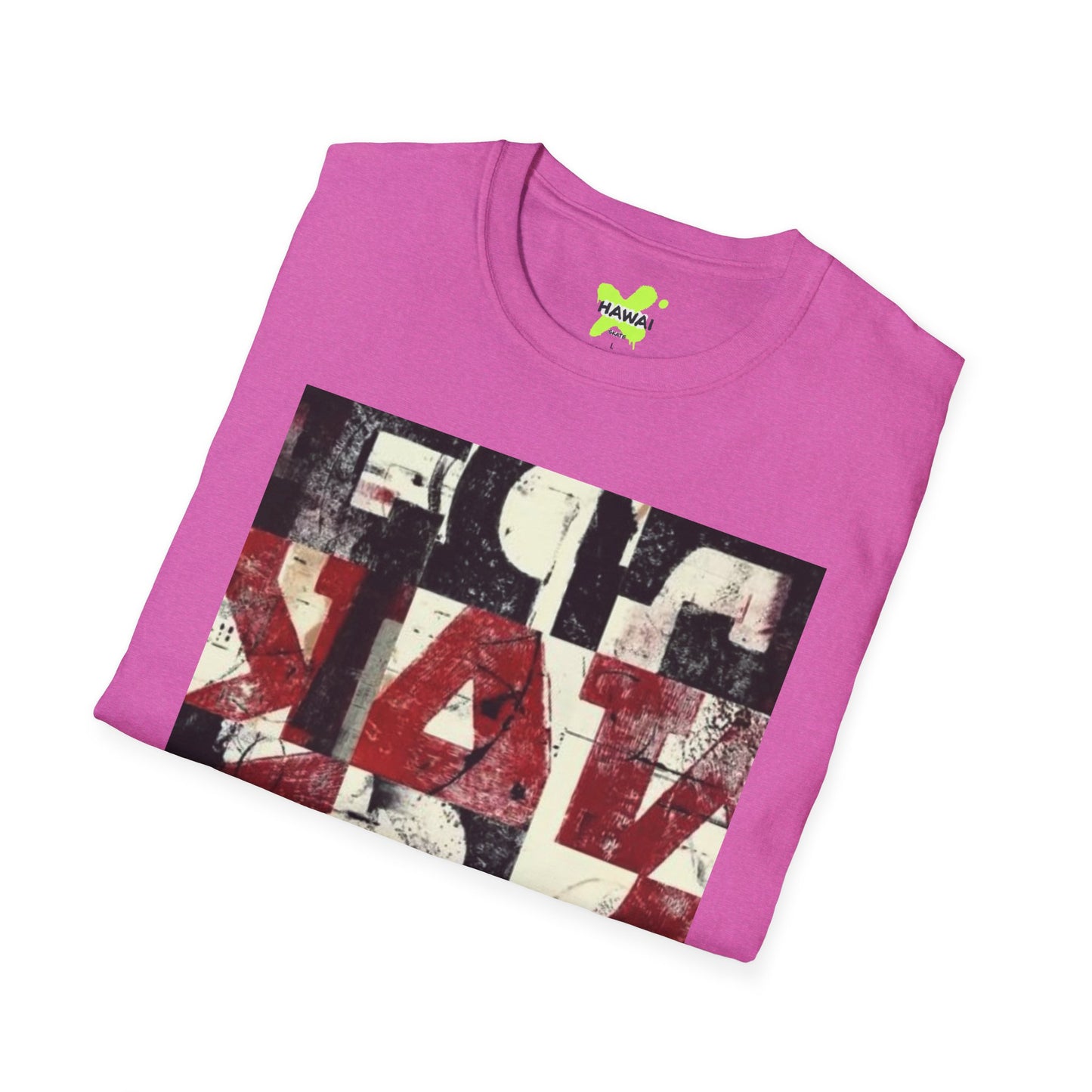 Artistic Unisex Softstyle T-Shirt - Modern Abstract Design