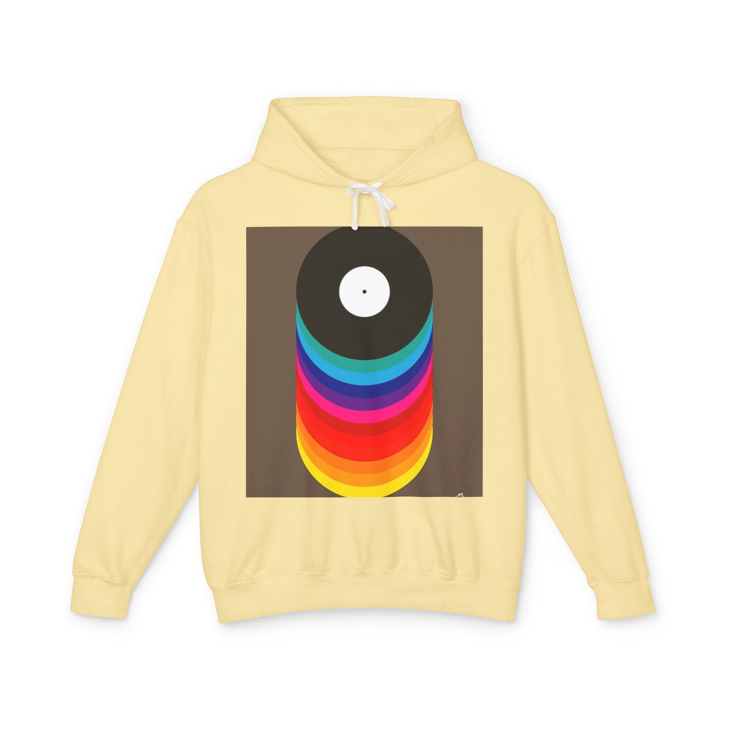 Colorful Vinyl Record Unisex Lightweight Hoodie