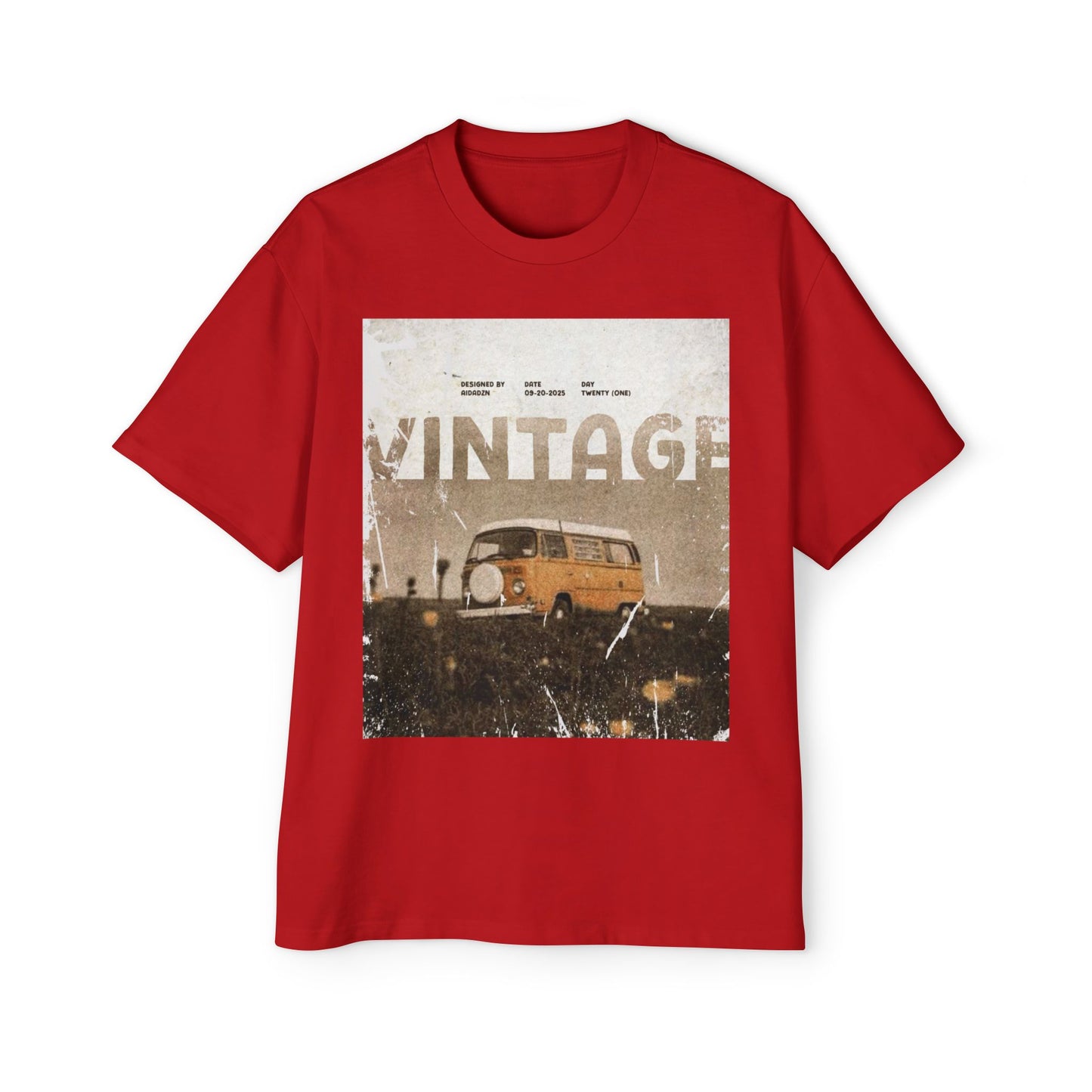 Vintage Van Graphic Tee – Retro 'VINTAGE' Camper T‑Shirt