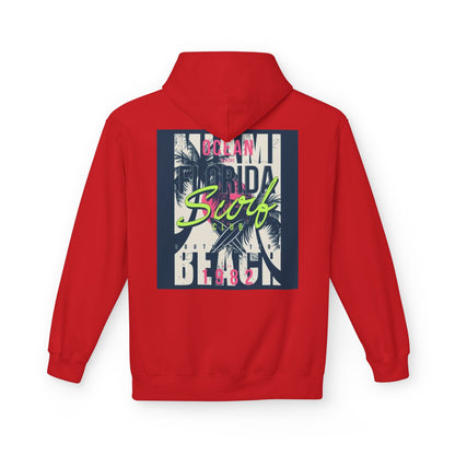 Retro Florida Beach Hoodie - Unisex Softstyle Fleece for Summer Vibes