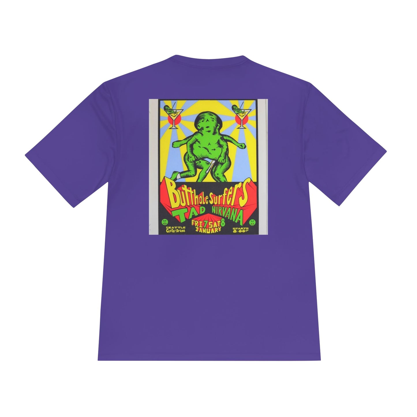 Unisex Retro Graphic Tee - Butthole Surfers & Nirvana Design