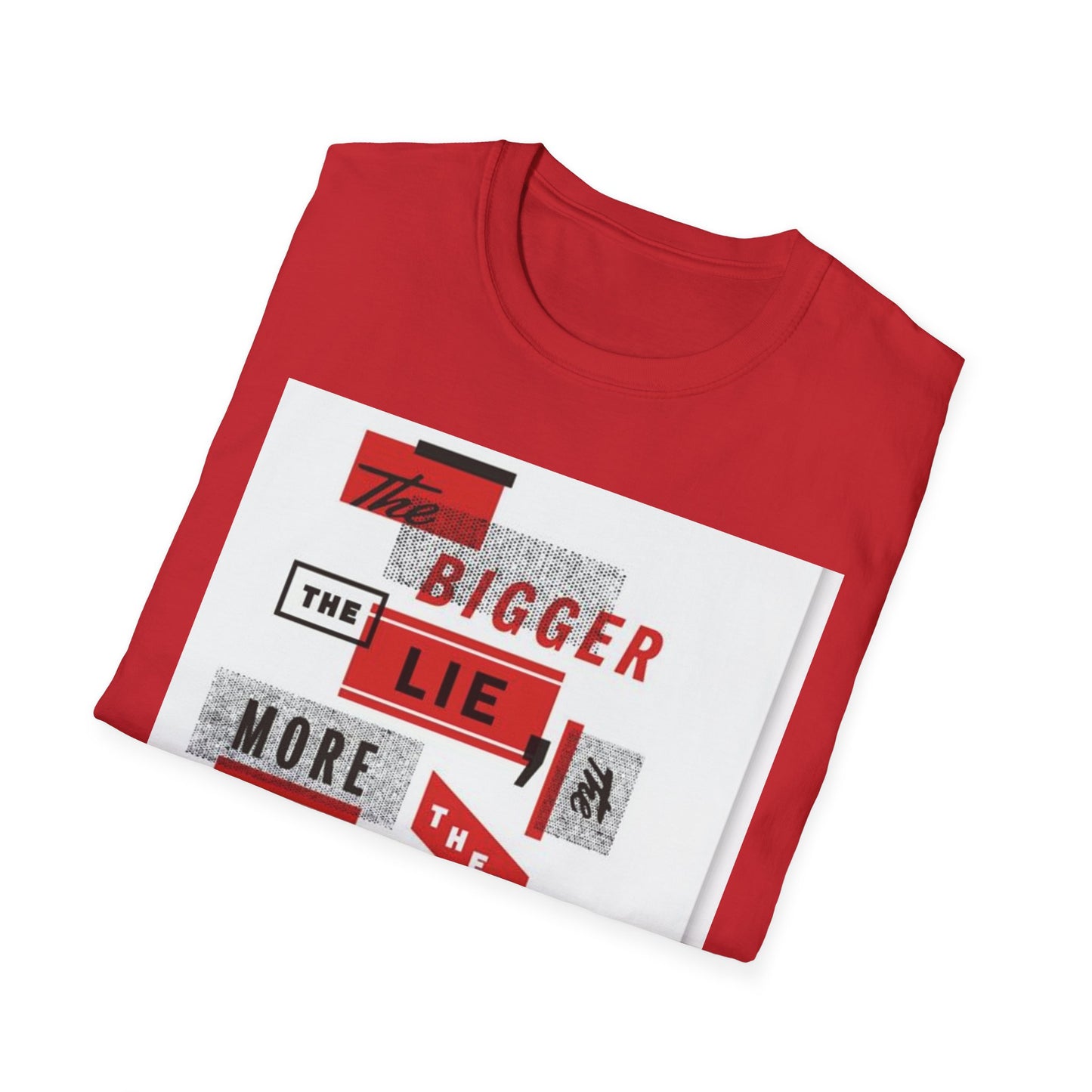 Unisex Softstyle T-Shirt with Bold Quote Design, Casual Tee, Graphic Shirt, Trendy Apparel, Gift for Friends, Everyday Wear