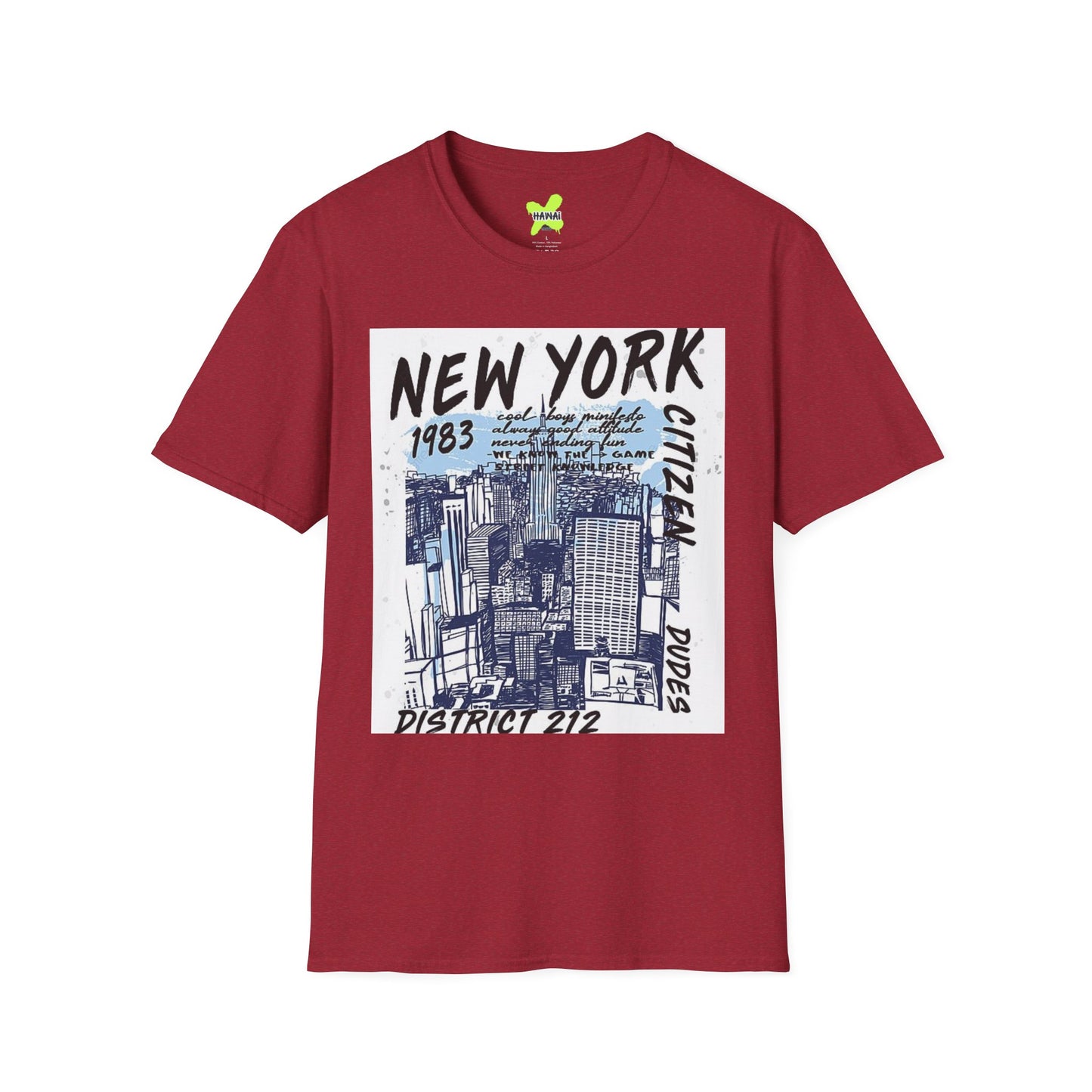 New York City Graphic Unisex T-Shirt - 1983 District 212 Design