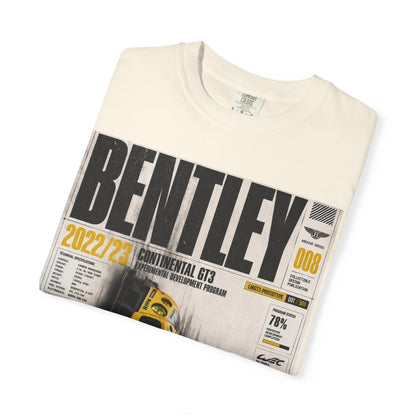 Bentley Magazine Cover T-Shirt – Yellow Sports Car Graphic Tee