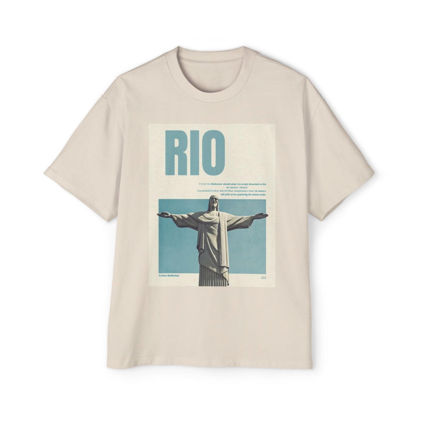 Rio Vintage Poster T-Shirt — Christ the Redeemer Travel Tee