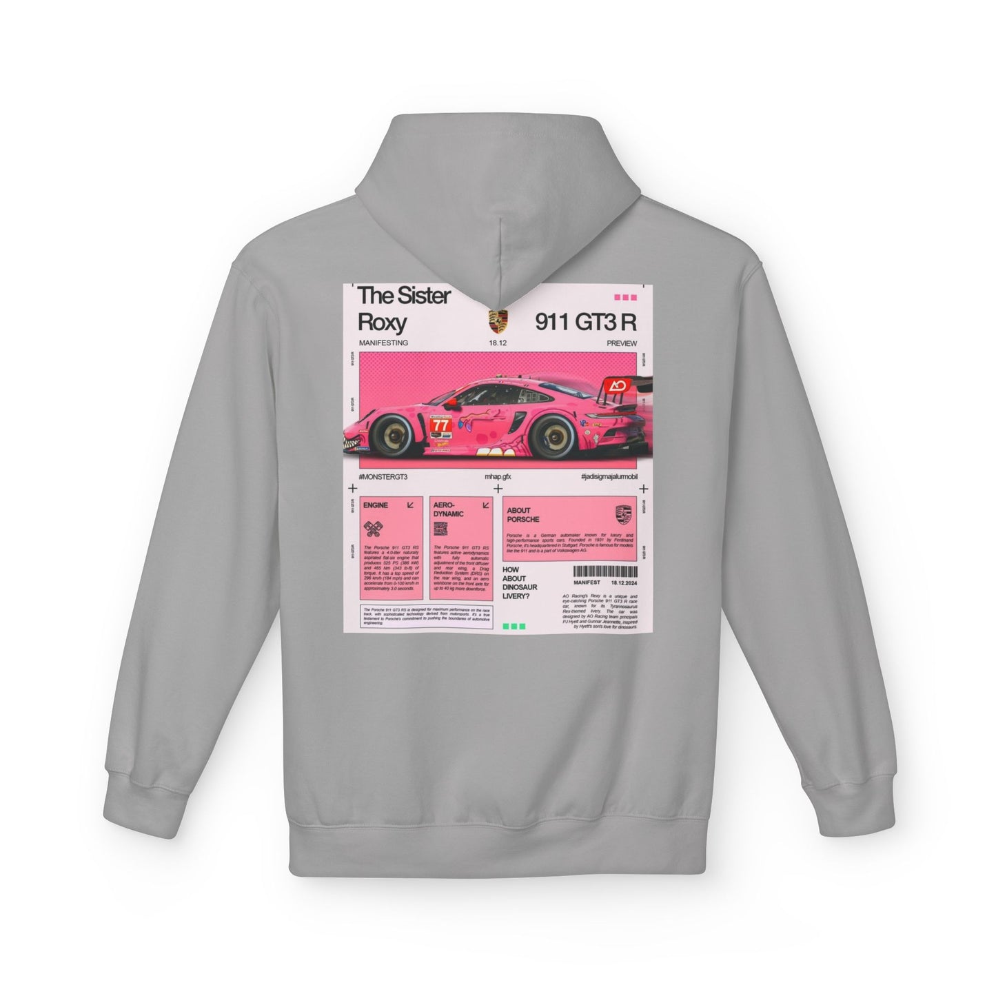 Racing-Inspired Unisex Fleece Hoodie - The Sister Roxy Design