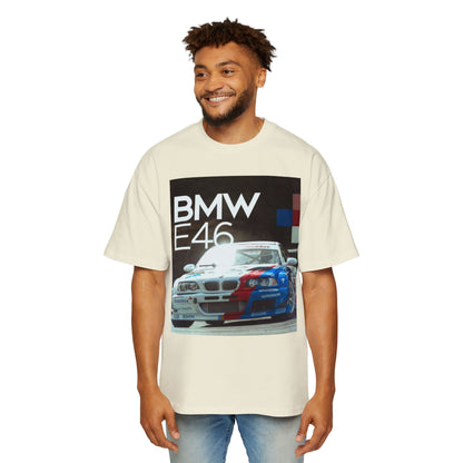 BMW E46 Racing Tee — Mens Oversized Car Graphic T-Shirt