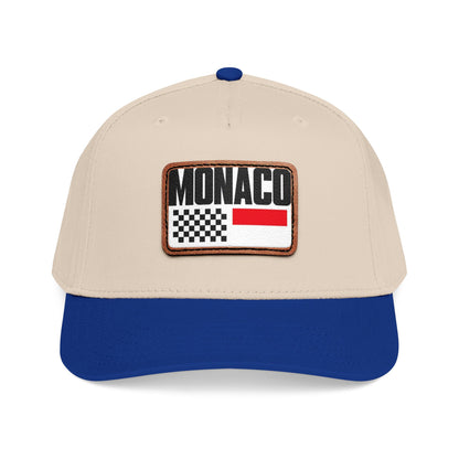 Monaco Leather Patch Baseball Cap – Vintage Racing Flag Hat