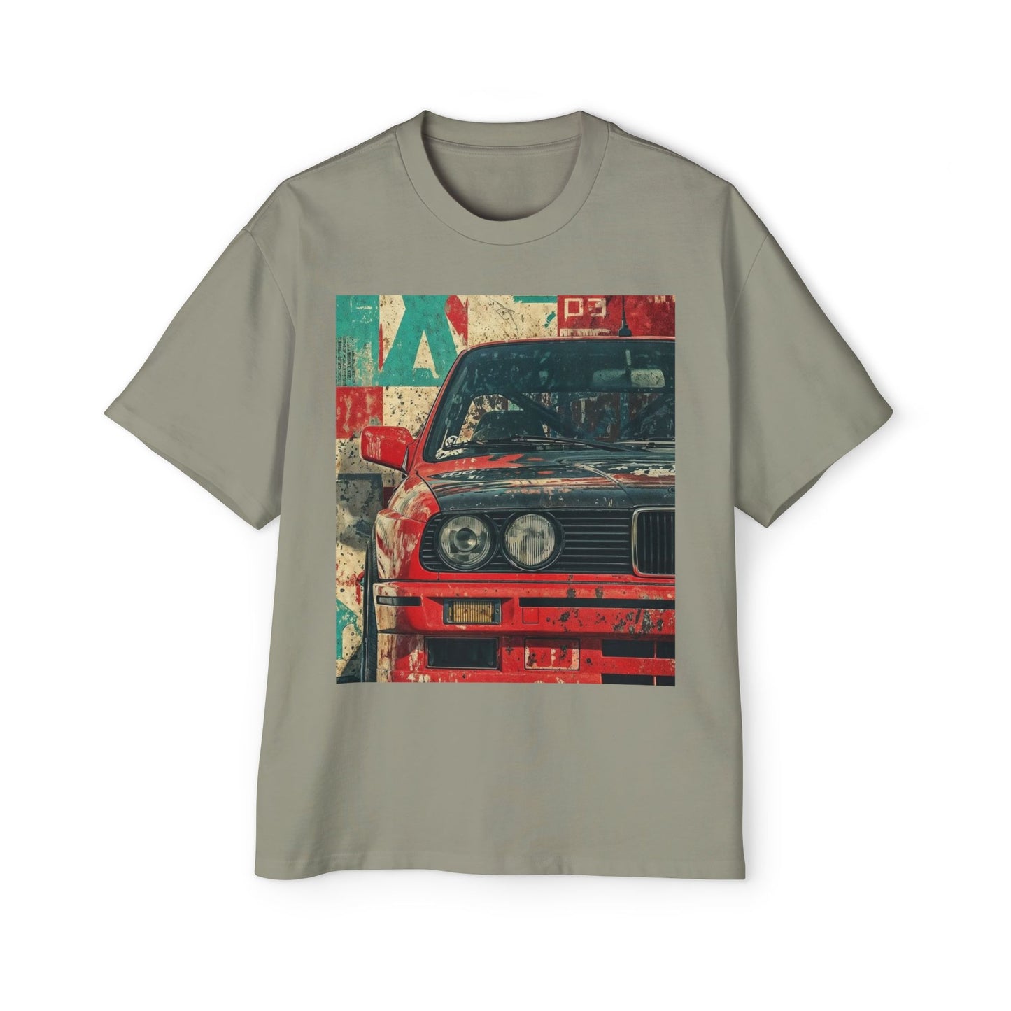 Vintage Racing Car Tee — Retro BMW Front Graphic T-Shirt