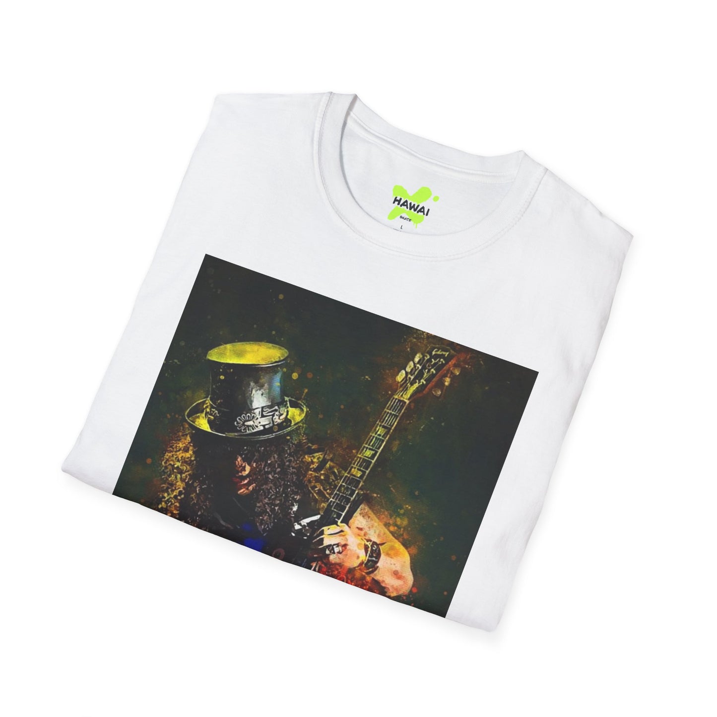 Rock Legend Unisex Softstyle T-Shirt - Vintage Guitar Design