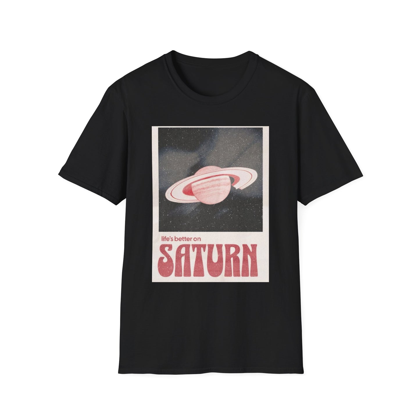 Vintage Saturn Graphic T-Shirt, Retro Space Tee, Unisex Casual Wear, Planet Lovers Gift, Cool Astronomy Shirt