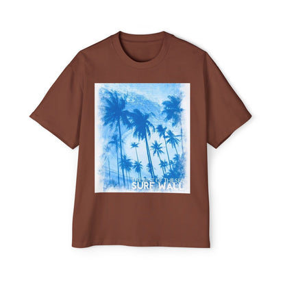 Surf Palm Tee — Blue Tropical Graphic T-Shirt