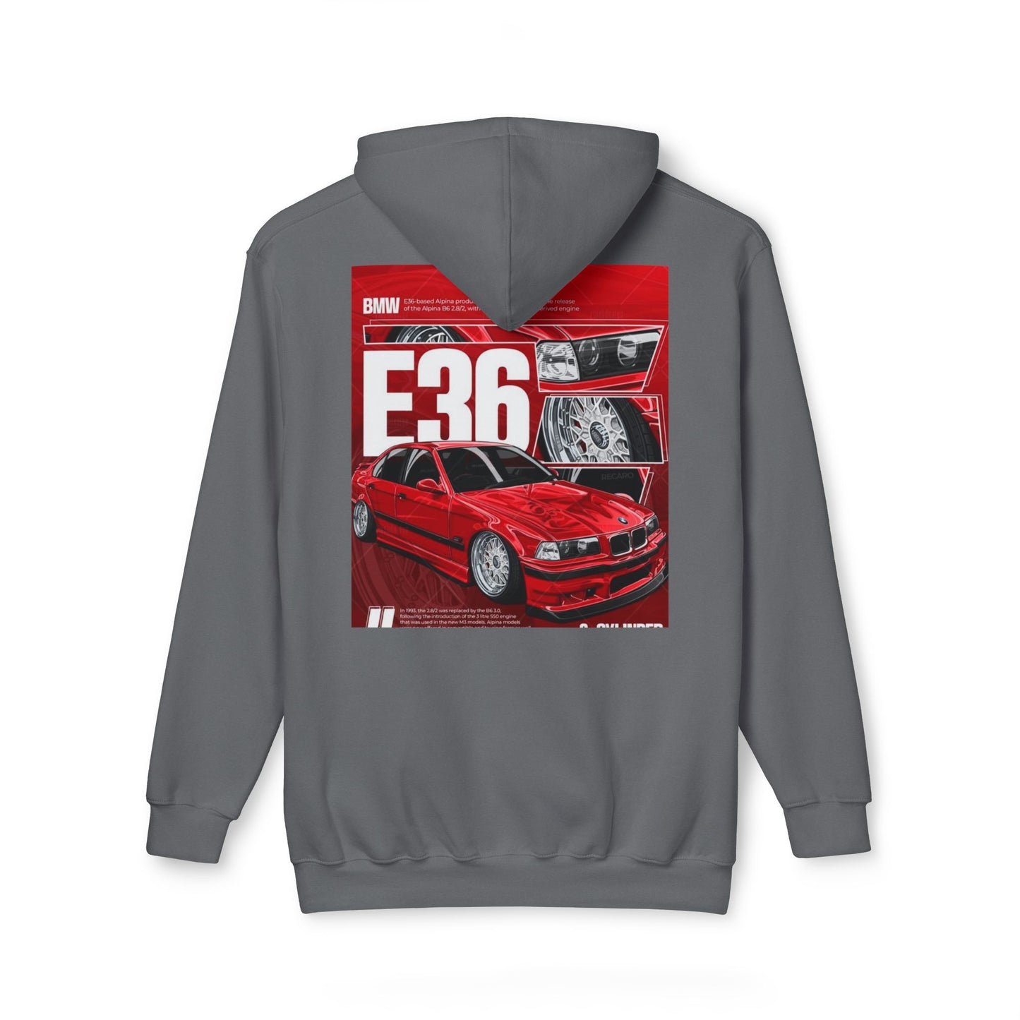 BMW E36 Unisex Hoodie, Car Lovers Gift, Automotive Sweatshirt, Made in USA Apparel, Cool Streetwear Design, Perfect for Car Shows