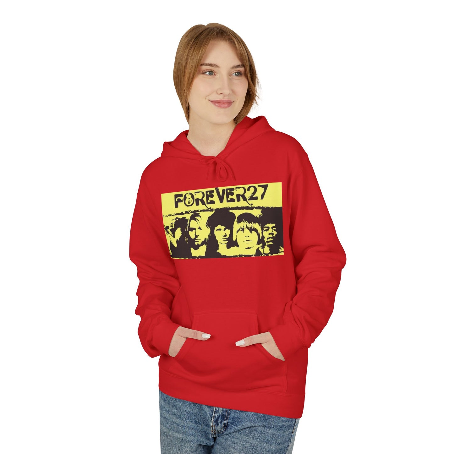 Forever 27 Retro Hoodie - Unisex Midweight Fleece for Music Lovers