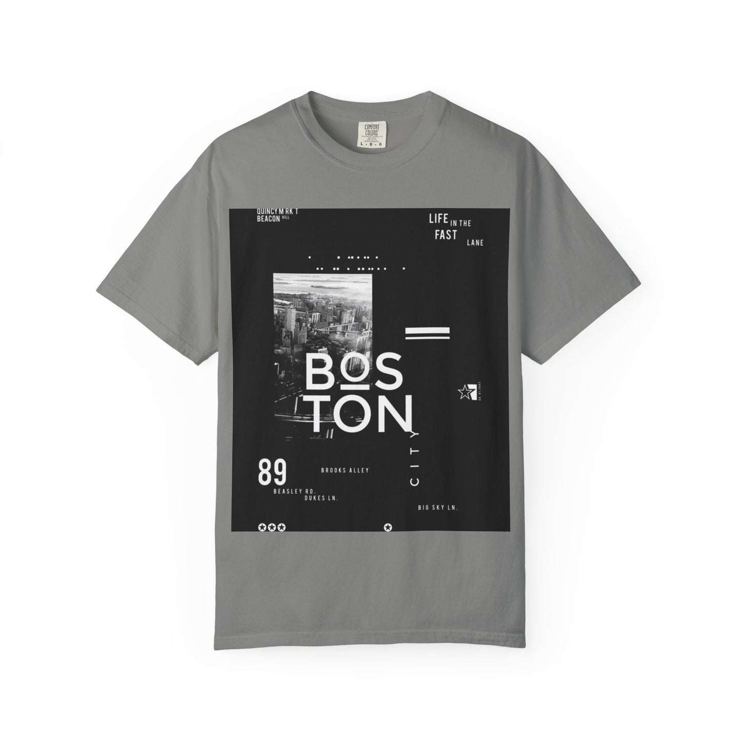 Boston Graphic Unisex T-Shirt, Casual Urban Style Tee, Gift for Travelers, Fashion Aesthetic Apparel, Streetwear Fashion