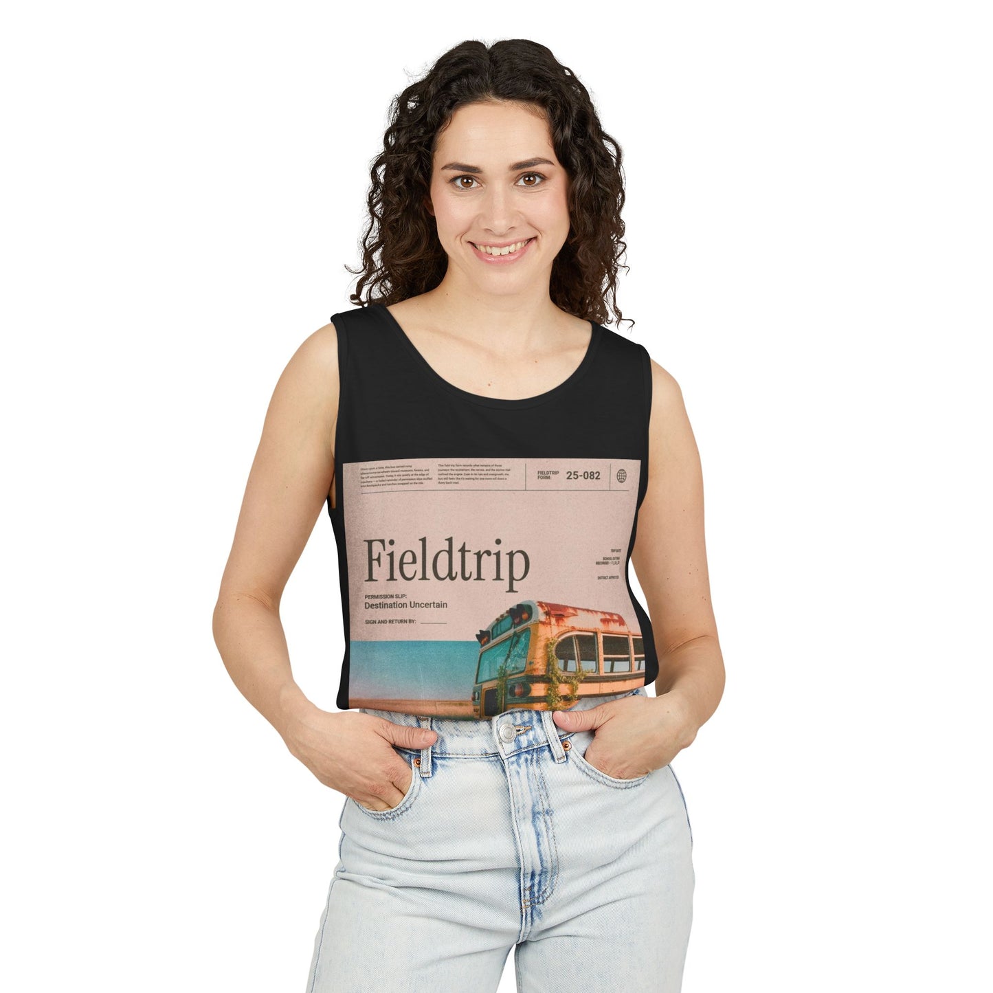 Fieldtrip Vintage Bus Tank Top — Retro Travel Graphic Tank