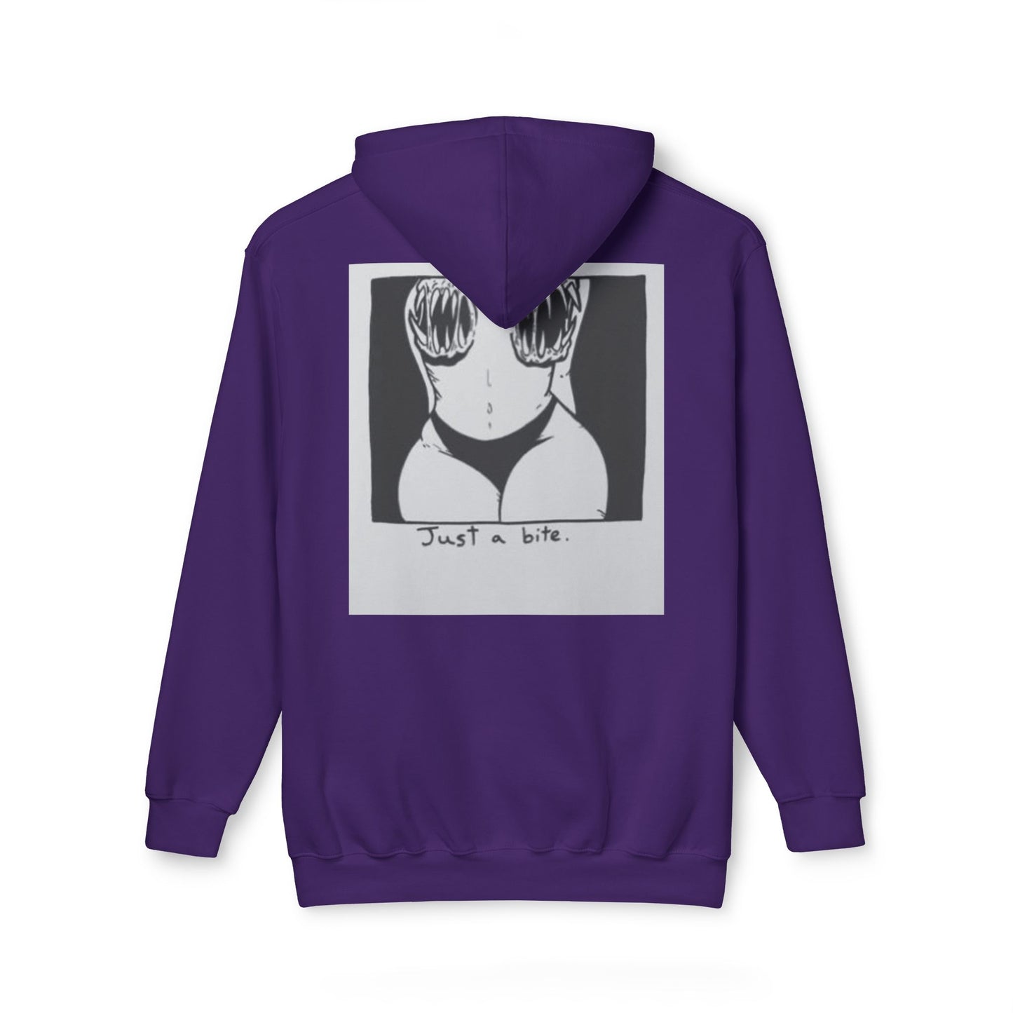 Unisex Hooded Sweatshirt with 'Just a Bite' Design - Casual Comfort for Every Occasion