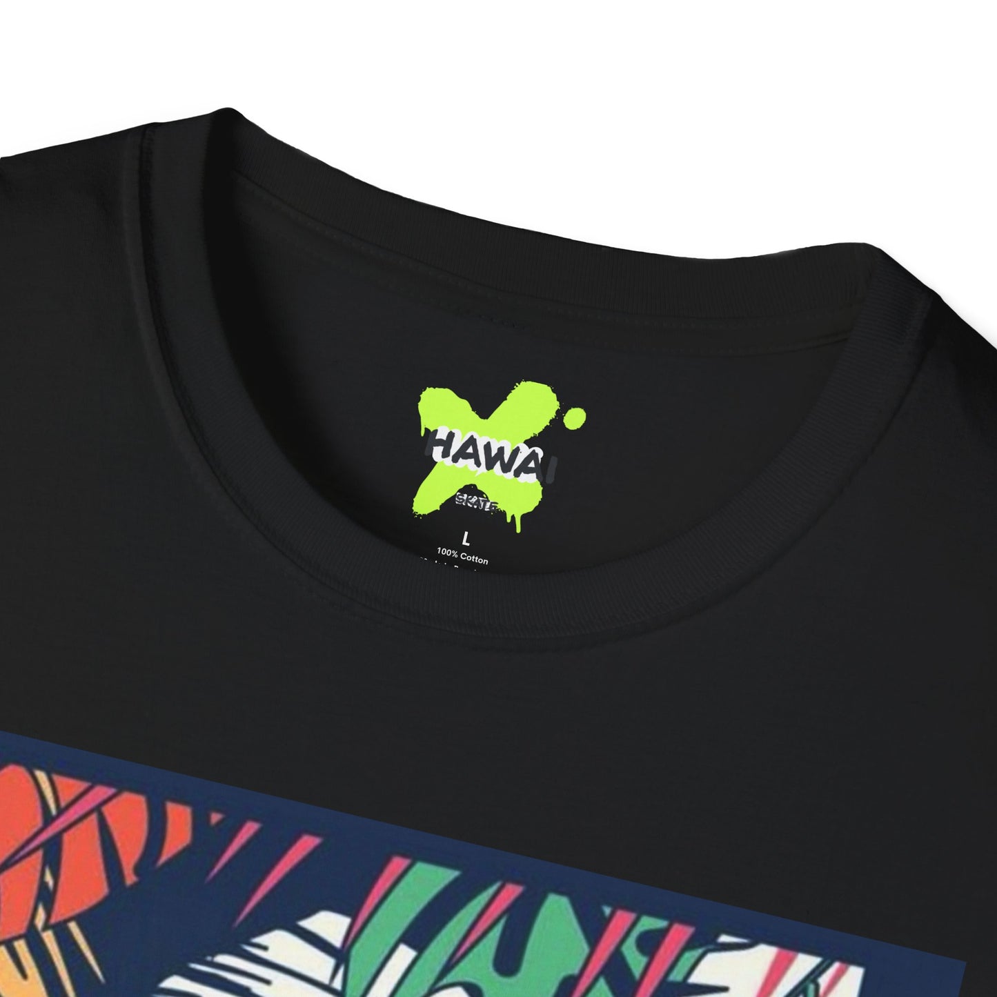 Hawaii Themed Unisex Softstyle T-Shirt | Tropical Vibes Tee