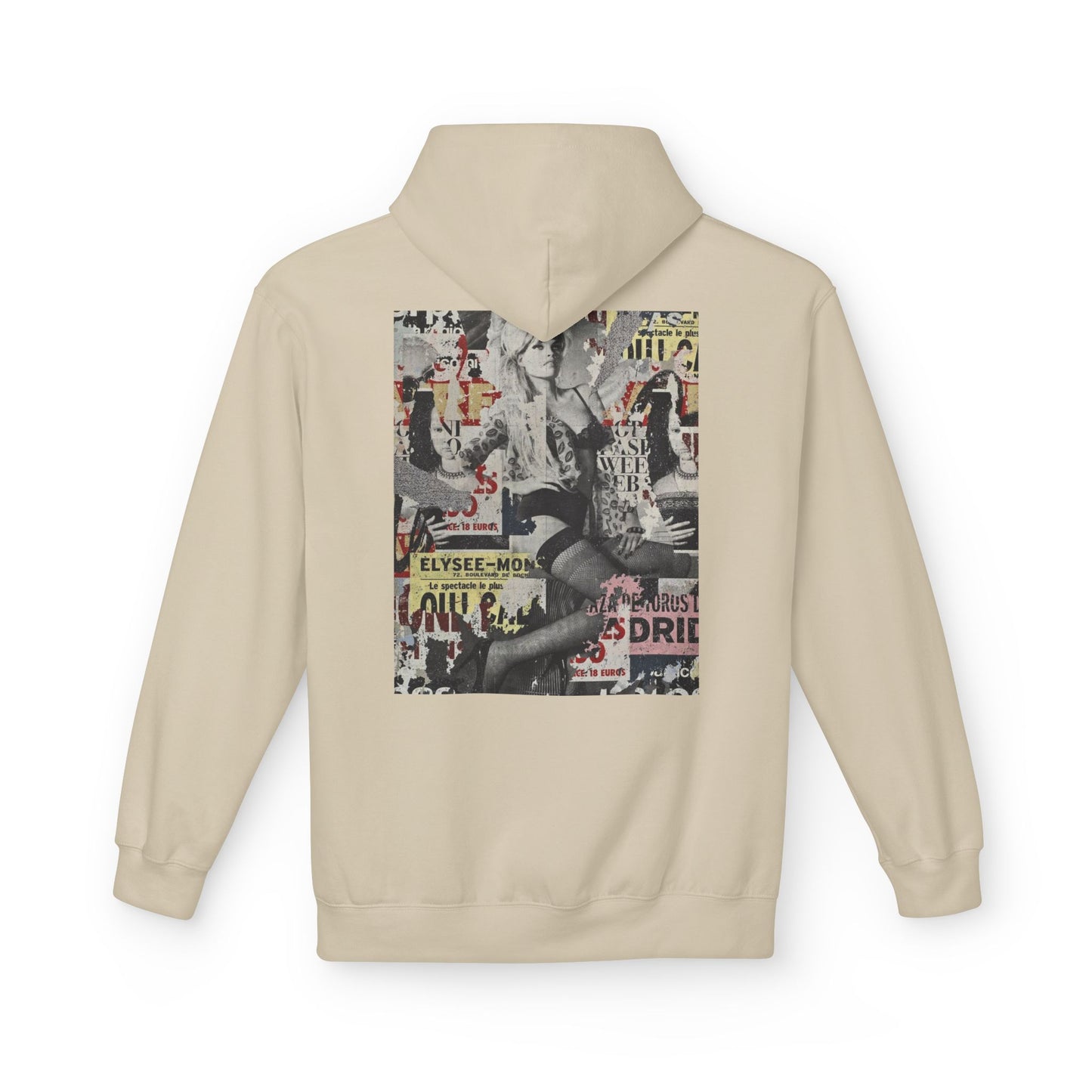 Vintage Graphic Unisex Midweight Fleece Hoodie - Soft Comfortable Layering